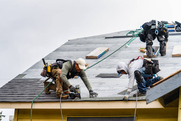 Professional Gutter Installation technician working in Lexington, SC